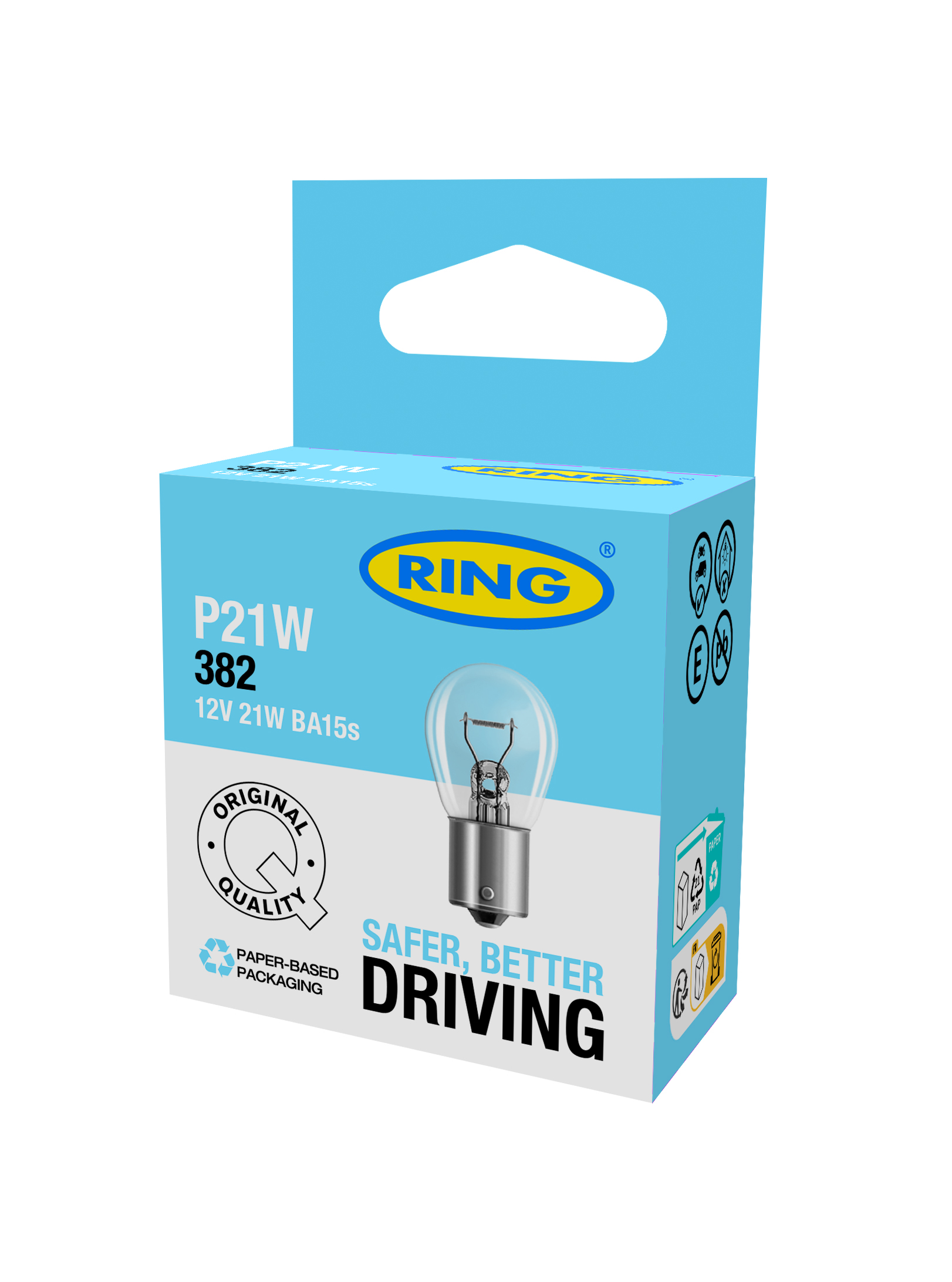 12V 21W BA15s P21W 2tk BLISTER RING RW382