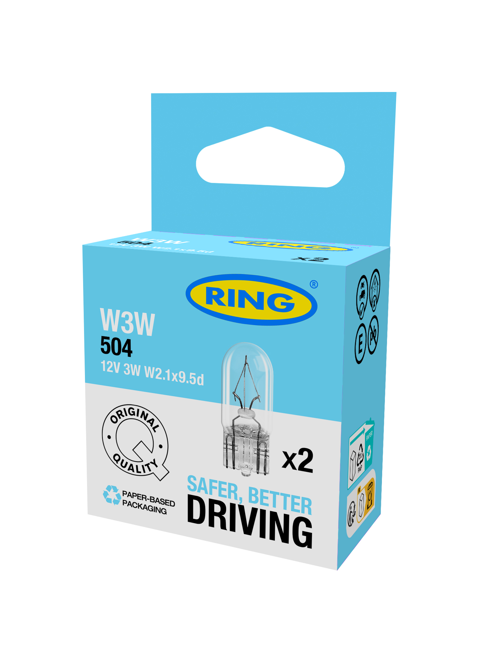 12V 3W W3W T10 2tk BLISTER RING RW504