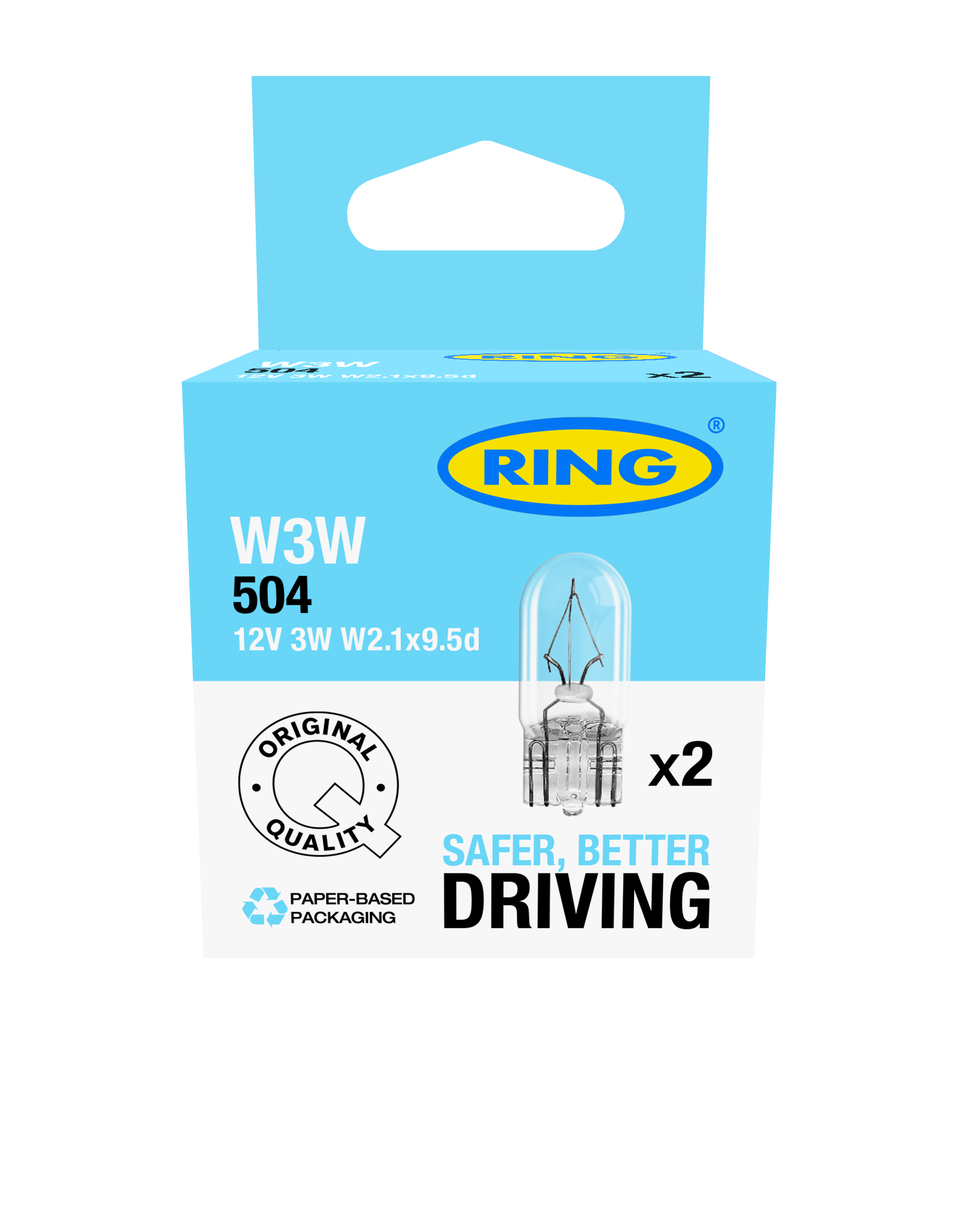 12V 3W W3W T10 2tk BLISTER RING RW504 - Pilt 4
