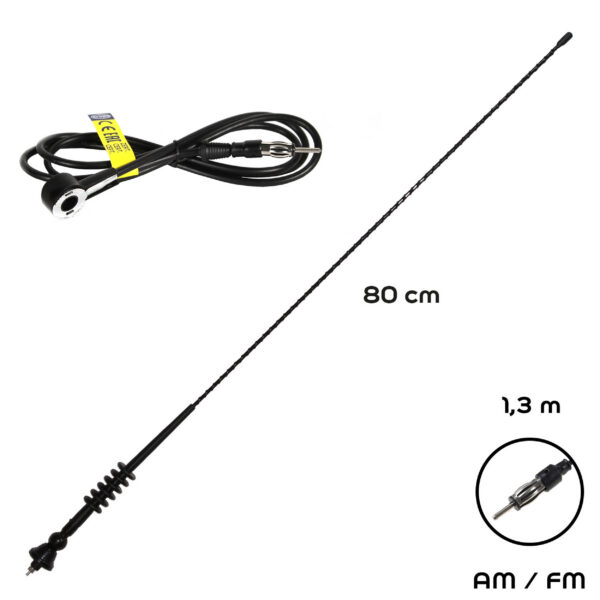 Antenn fiiber 80cm, kaabel 1,3m Alca A530000 - Image 8