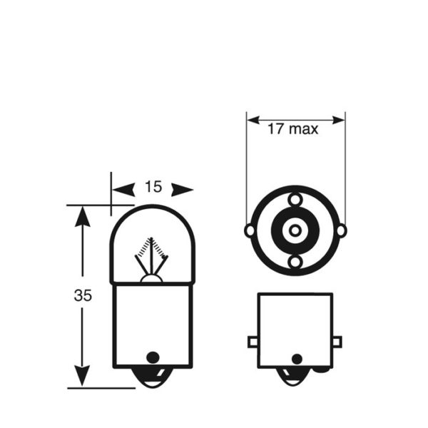 12V 5W BA15s 501215 - Image 2