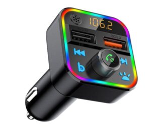 FM Transmitter Bluetooth5 + QC3.0 RGB Blow 74-164