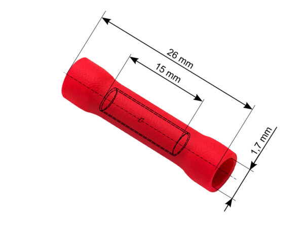 juhtmeots torutüüp pun jätkam 40mm kaetud 100tk 43-025