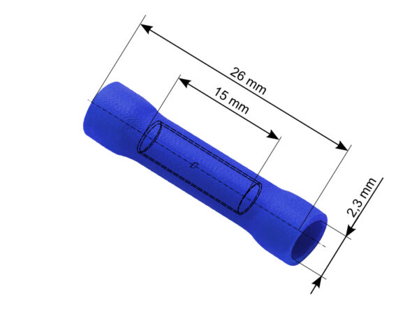 juhtmeots torutuup sin jätkam 45mm kaetud 100tk 43-026