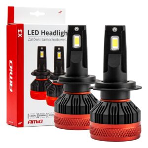 led esitule pirnid h7 90w x3 series canbus amio 02980