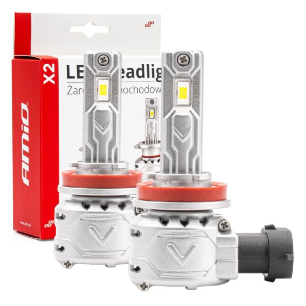 led esitule pirnid h8 h9 h11 72w x2 series canbus mini amio 02974