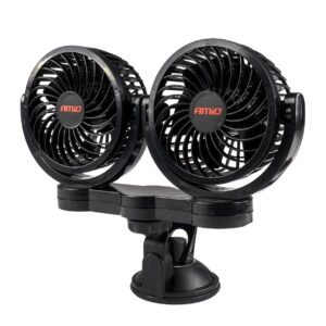 ventilaator 2x4" 12v 2 kiirust iminapaga kinnitus amio 03010