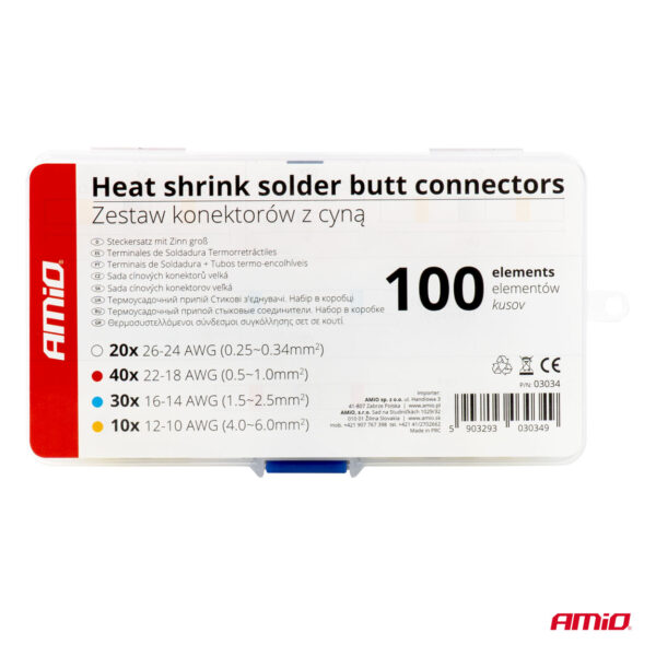 Termo juhtmeühenduste komplekt 100tk Amio 03034 - Image 5