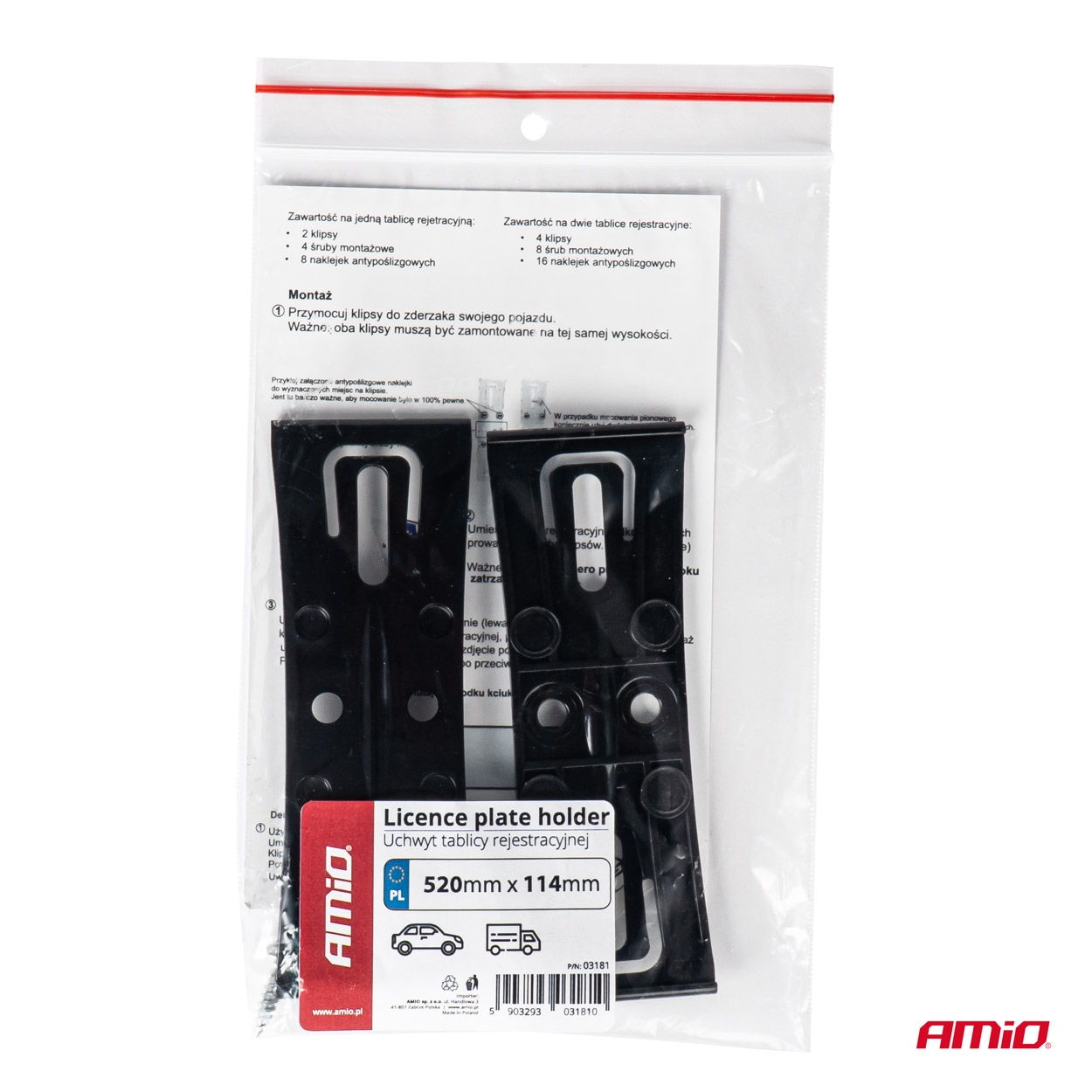 Numbrimärgi hoidja ilma raamita 2tk Amio 03181 - Image 7