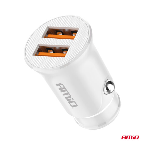 USB laadija 2xUSB-A 2.1A 12/24V Amio 03872 - Image 4