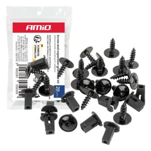laiendustüüblite ja kruvide komplekt ⌀12 4mm 20tk amio 05030 hasmar auto