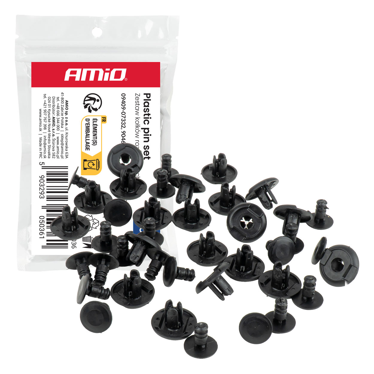 laiendustüüblite komplekt 10mm ⌀65mm 20tk amio 05036 hasmar auto