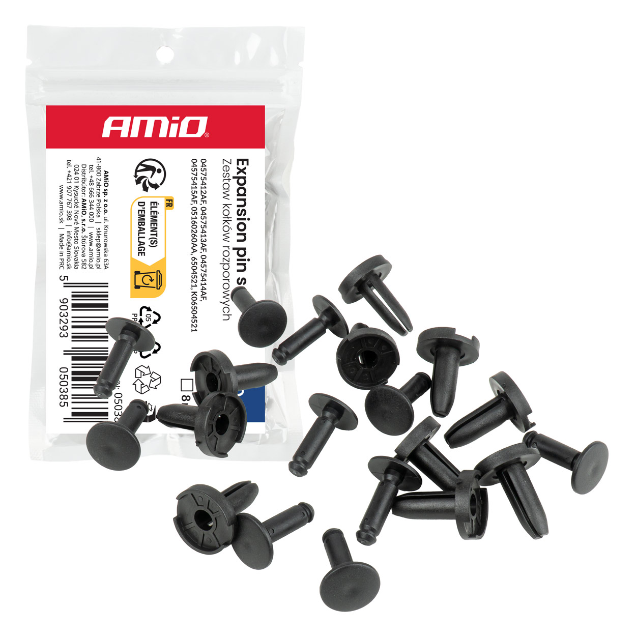 laiendustüüblite komplekt 235mm ⌀8mm 10tk amio 05038 hasmar auto