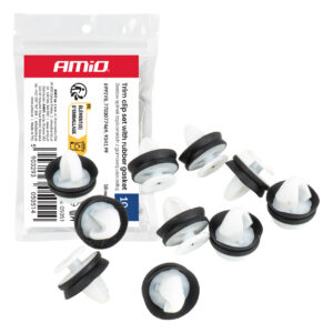 polstritüüblite komplekt kummitihendiga ⌀11mm 18mm 10tk amio 05051 hasmar auto