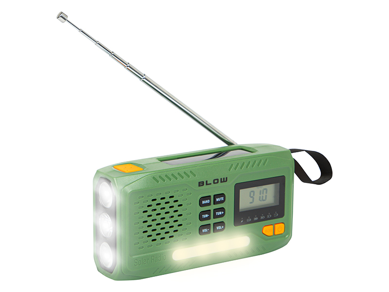 raadio taskulamp am/fm raadio päikese dünamo toide- blow 77-551 hasmar auto