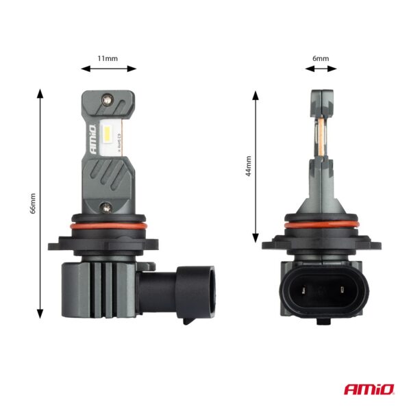 LED-esituled hübriidseeria HB4 9006 6000K Canbus 60W AMIO 04118 - Image 4