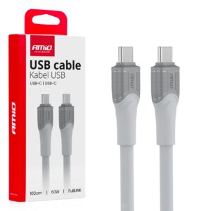 laadimiskaabel usb-c usb-c 60w 100cm fulllink amio 04291 hasmar auto