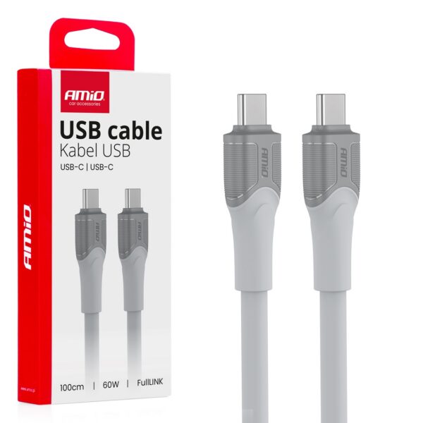 laadimiskaabel usb-c usb-c 60w 100cm fulllink amio 04291 hasmar auto