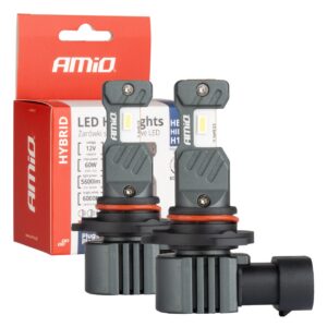 led esituled hübriidseeria hb3 hir1 h10 6000k canbus 60w amio 04117 hasmar auto