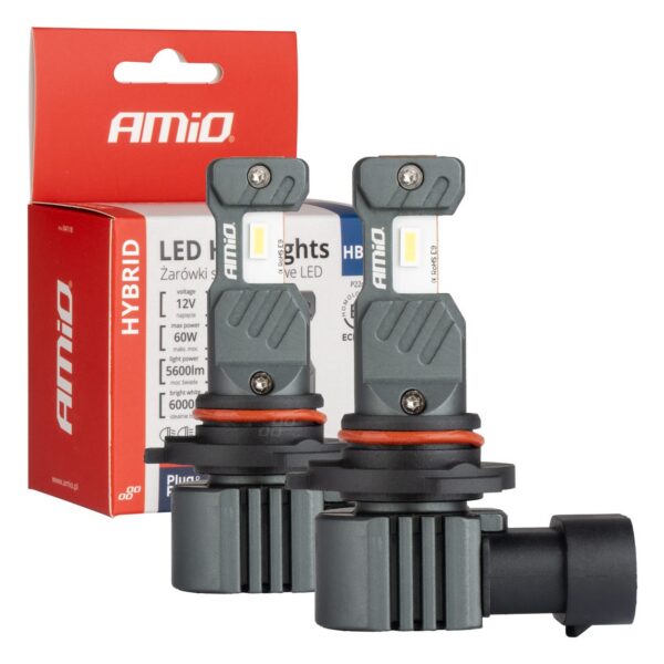led esituled hübriidseeria hb4 9006 6000k canbus 60w amio 04118 hasmar auto