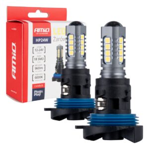 led hp24w canbus pirnid 3030 18smd 12v-24v amio 02803 hasmar auto
