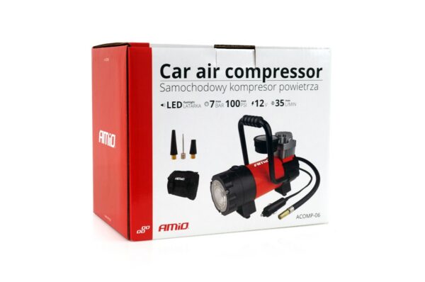 Rehvi kompressor 12V HQ LED ACOMP-06 Amio 02180 - Image 4