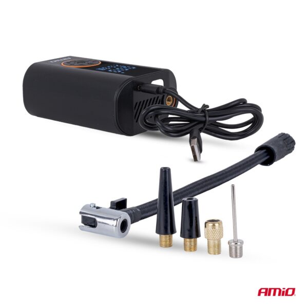 Kaasaskantav kompressor akuga LED 40W USB-C ACOMP-25 Amio 04414 - Image 5