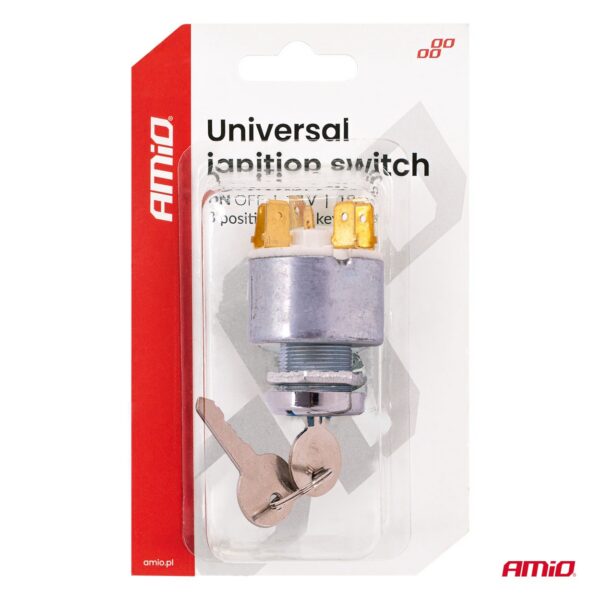 Universaalne süütelukk 3-asendiline 12V Amio 04437 - Image 6