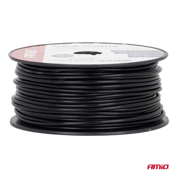 Kaabel must CCA 1x1,5mm2 50m 7,5A 12/230V Amio 04455 - Image 3