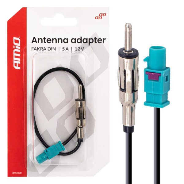 antenni adapter fakra din 5a 12v amio 04443 hasmar auto