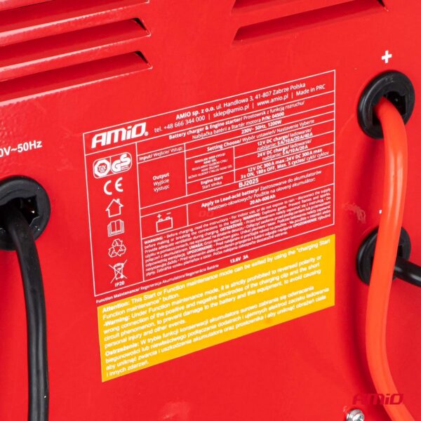 Akulaadija käivitusabiga max.40A,12V/24V, käivitusvool 300A Amio 04500 - Image 7