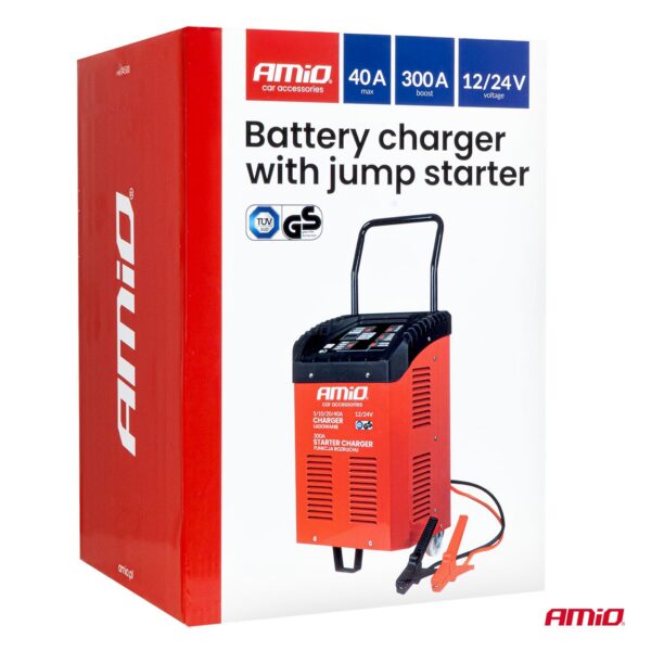 Akulaadija käivitusabiga max.40A,12V/24V, käivitusvool 300A Amio 04500 - Image 12