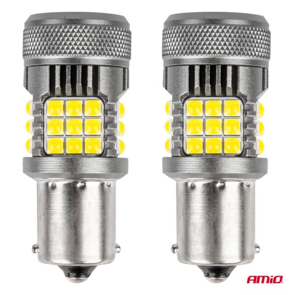 LED CANBUS PRO BA15S P21W 36x3030SMD VENT 12/24V Amio 03722 - Image 2