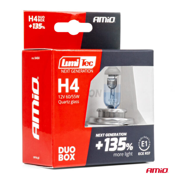H4 12V 60/55W LumiTec NEXT GENERATION +135% 2tk Amio 04404 - Image 5