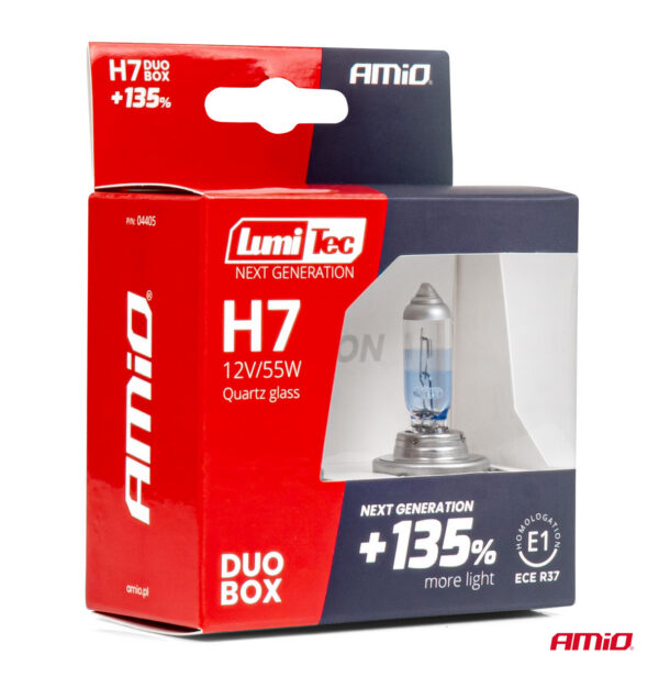 H7 12V 55W LumiTec NEXT GENERATION +135% 2tk Amio 04405 - Image 5