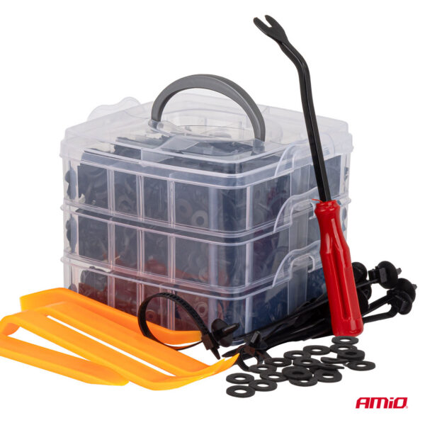 Auto tüüblite komplekt + tööriistad 650-osa Amio 04433 - Image 3
