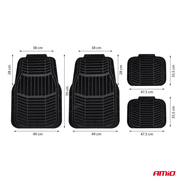 Põrandamatid tekstiil 4tk TCM-01 Amio 04695 - Image 3