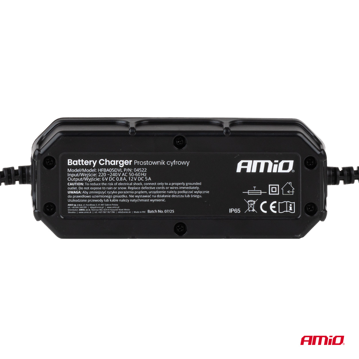 Digitaalne akulaadija pliihappega akudele LFP MAX 5A 6/12V Amio 04522 - Image 4