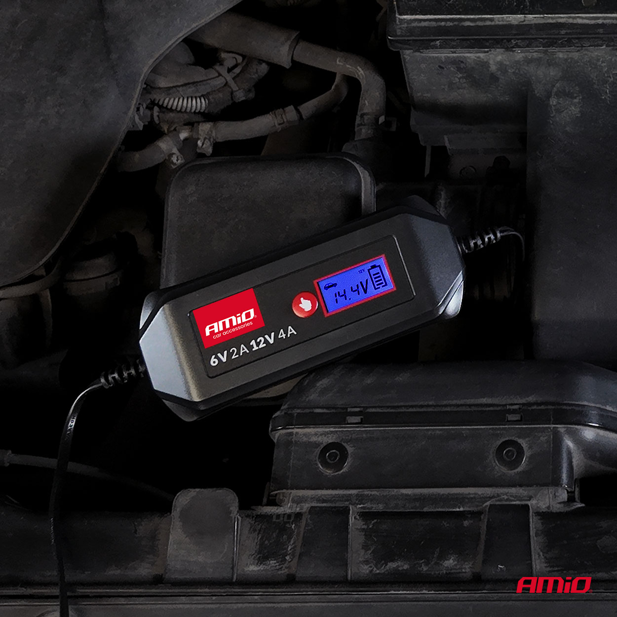 Digitaalne akulaadija STD GEL AGM WET MAX 4A 6/12V Amio 04523 - Image 3