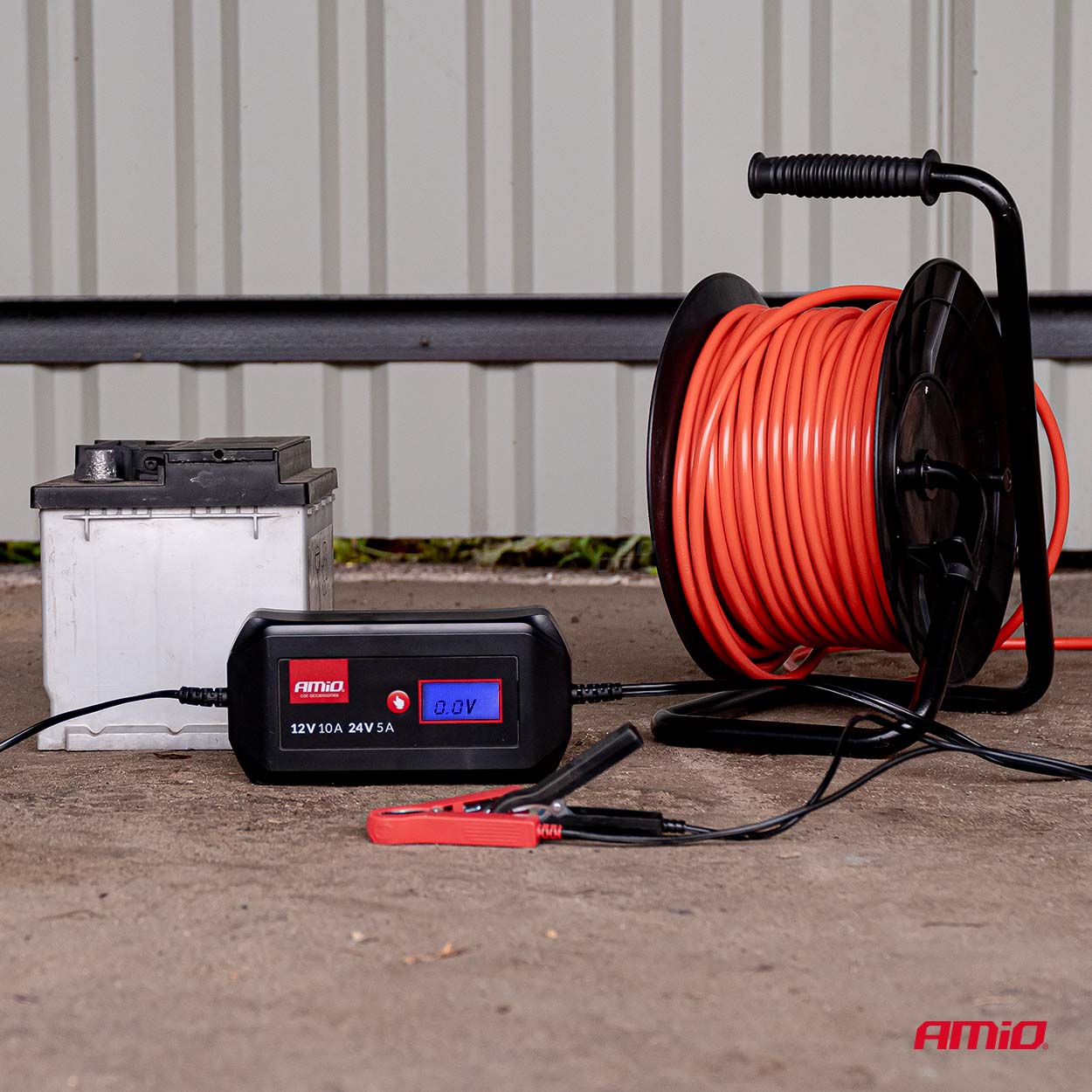 Digitaalne akulaadija STD GEL AGM WET MAX 10A 12/24V Amio 04525 - Image 2