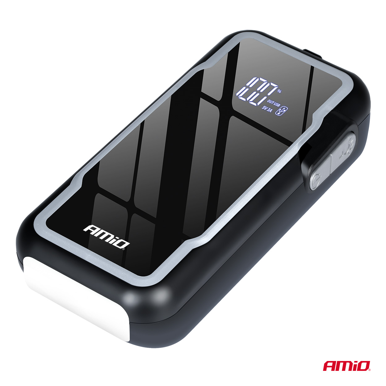 Kaasaskantav 3-in-1 käivitusabi/LED/akupank 12V 12Ah 1600A PRO Amio 04678 - Image 7