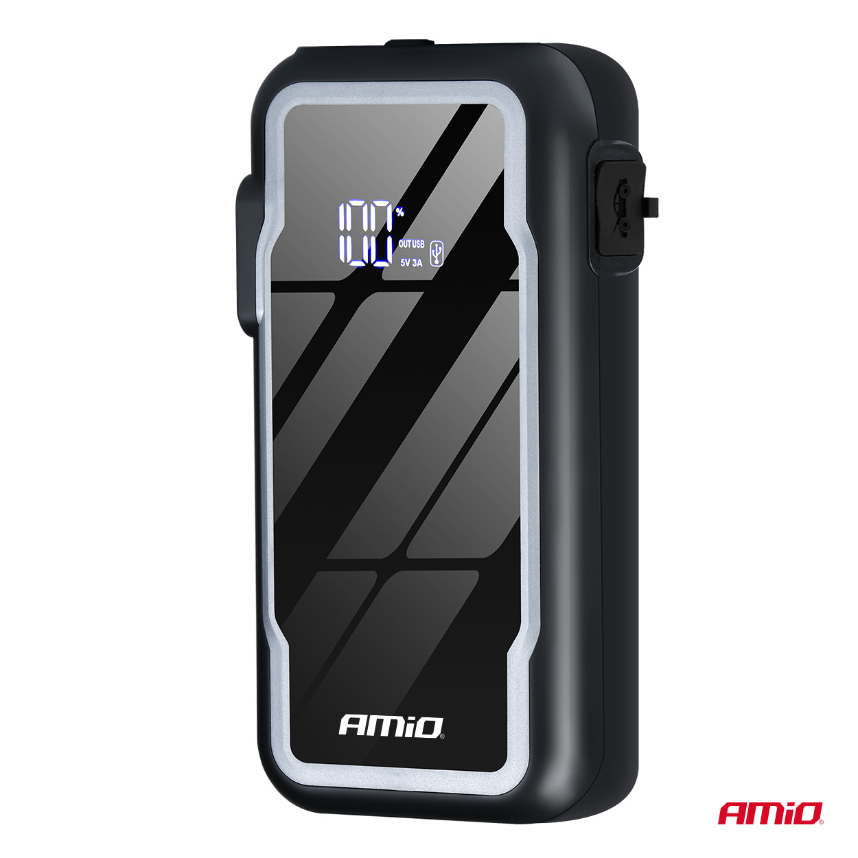 Kaasaskantav 3-in-1 käivitusabi/LED/akupank 12V 12Ah 1600A PRO Amio 04678 - Image 8