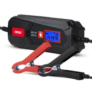 digitaalne akulaadija pliihappega lfp max 5a 6-12v amio 04522 hasmar auto