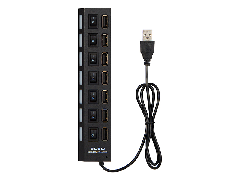 USB jaotur 7x lüliti ja lediga Blow 86-073 - Image 3
