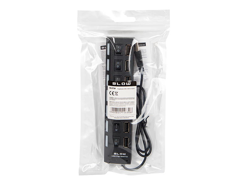 USB jaotur 7x lüliti ja lediga Blow 86-073 - Image 4
