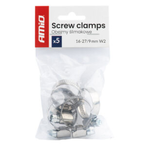 voolikuklamber 16-27mm 9mm 5tk w2 amio 04582 hasmar auto
