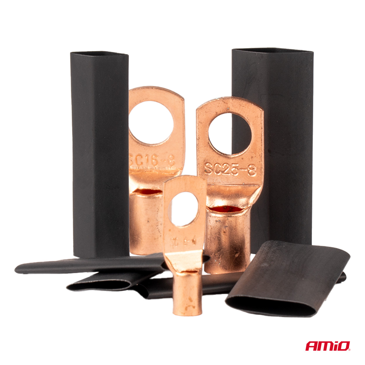 Aasühenduste ja termokahanevate torude komplekt 140 tk Amio 04121 - Image 3