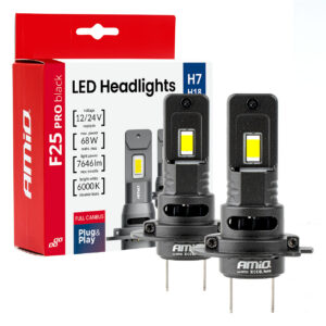 led esituled series f25 pro black full- canbus-h7 68w 12v-24v amio 04720 hasmar auto