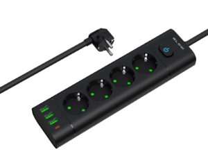 pikendusjuhe 4-pesaga 3xusb usb-c lüliti 1,5m must blow 98-325 hasmar auto