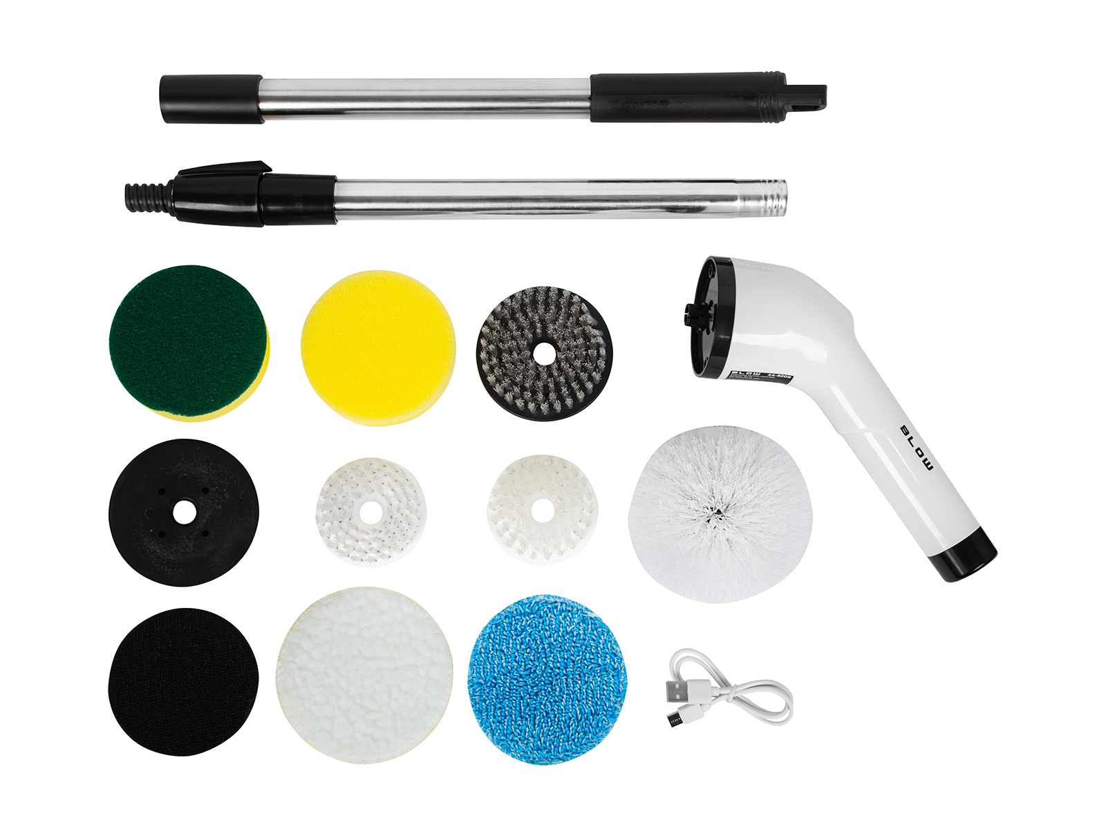 Akutoitel elektriline pöörlev hari + 9 erinevat vahetuspead Blow 44-820 - Image 7